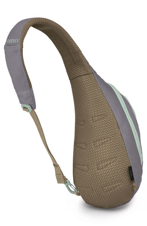 Osprey Daylite Water Repellent Sling Backpack In Soundwave Grey/latte Brown