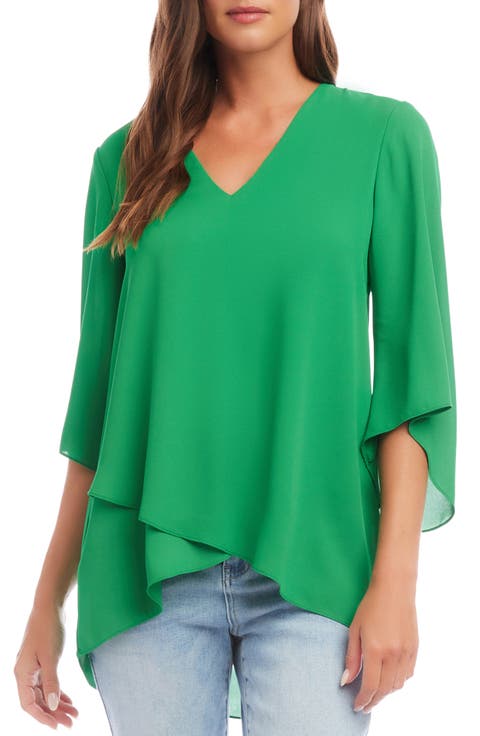 Asymmetrical Crepe Top