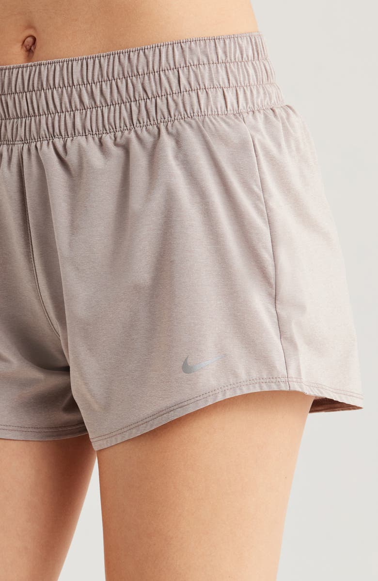 Nike Dri-FIT Mid-Rise 3-Inch Brief-Lined Shorts, Alternate, color, Mink Brown/ Heather