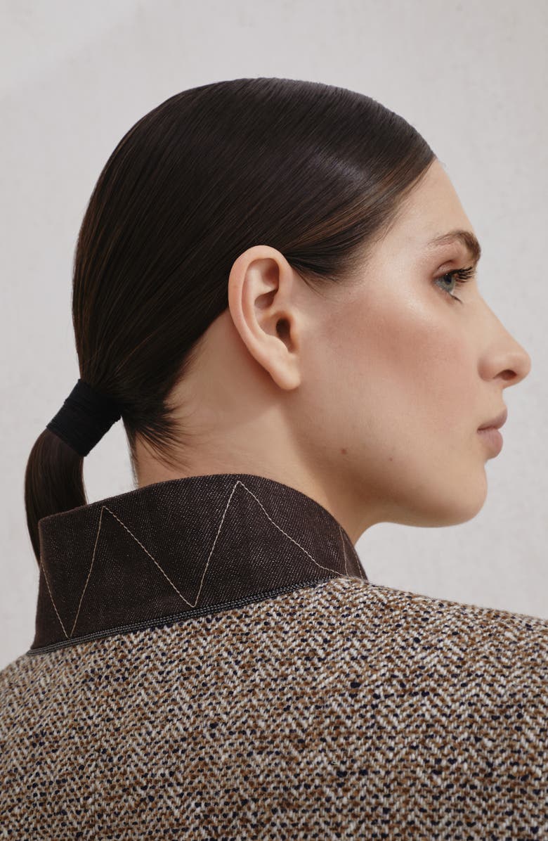 Brunello Cucinelli Flecked chevron vest, Alternate, color, Rope