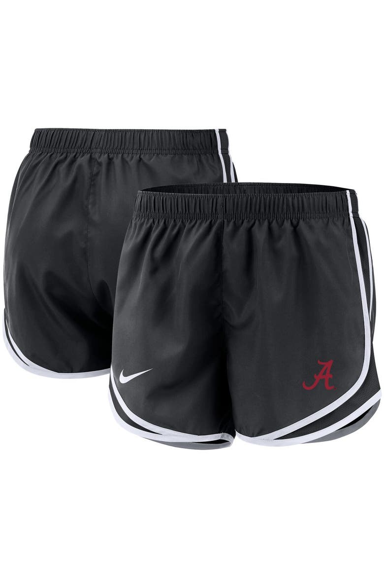Women's Nike Black Alabama Crimson Tide Team Tempo Performance Shorts, Main, color, Black