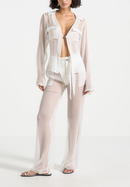 Manière De Voir Sheer Shirt with Clasp