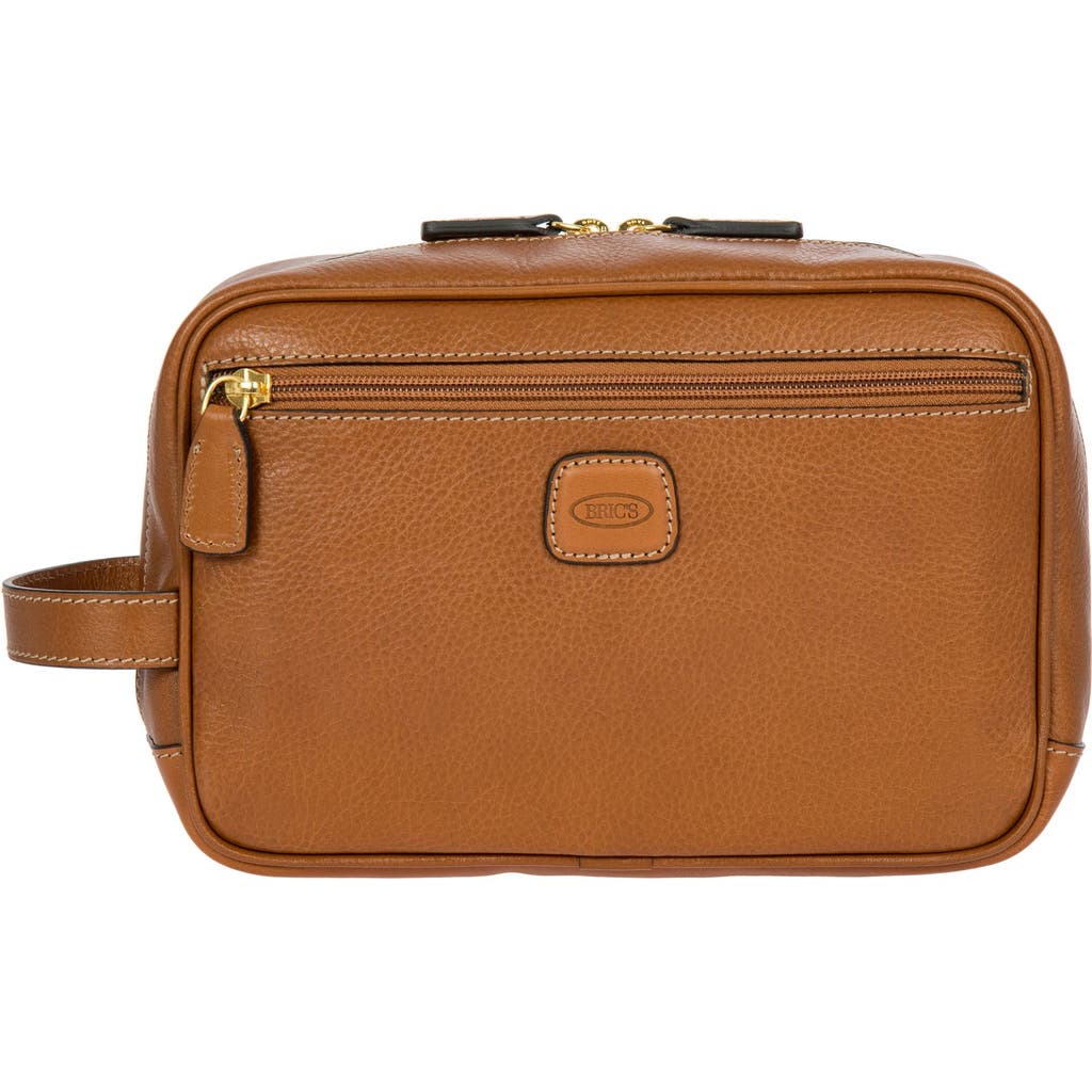 Bric's Life Pelle Travel Case In Brown