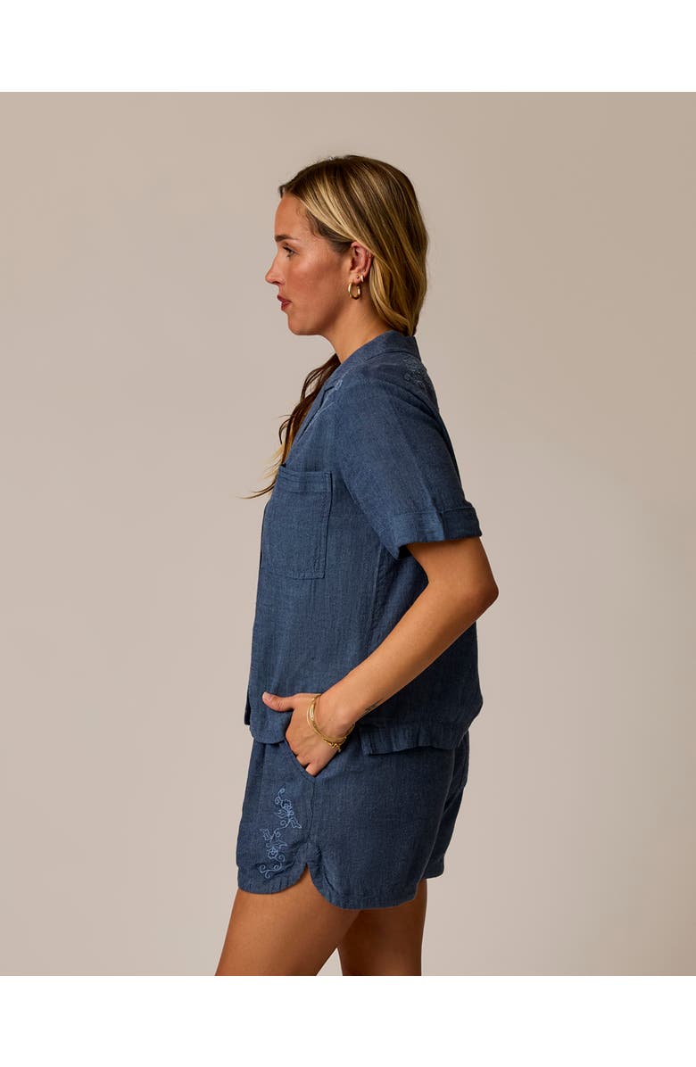 Carve Designs Luca Linen Shirt, Alternate, color, Captain Chambray