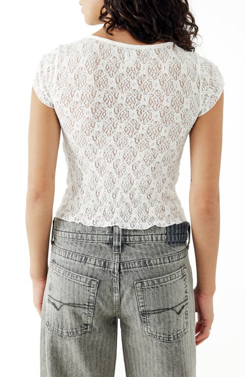 Shop Bdg Urban Outfitters Quinn Tie Front Lace Top
