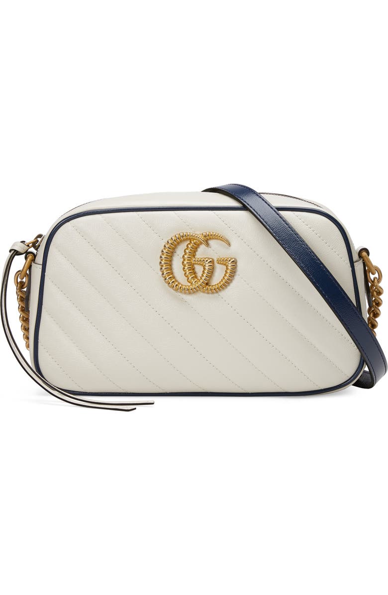 Gucci Small GG 2.0 Matelassè Leather Camera Bag, Main, color,