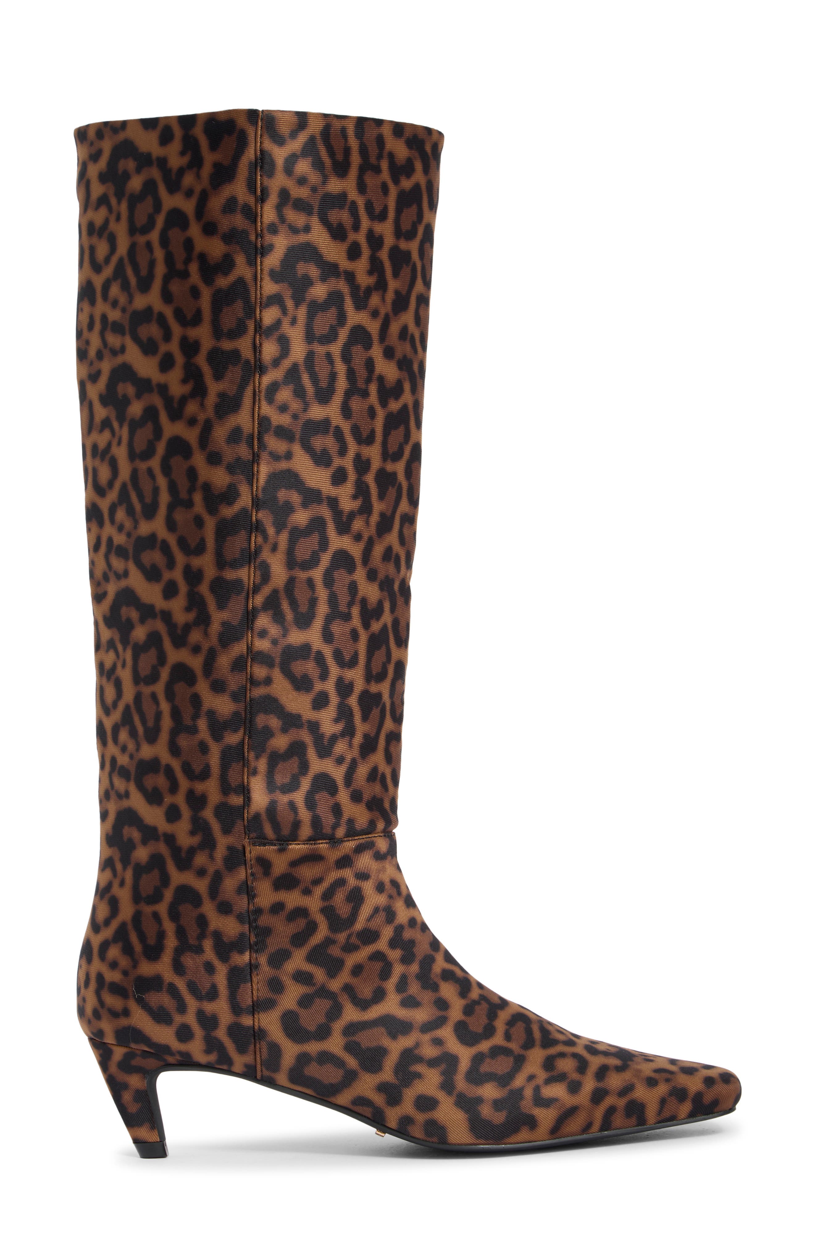 Billini Jovie Leopard Knee High Boot, Alternate, color, ANIMAL