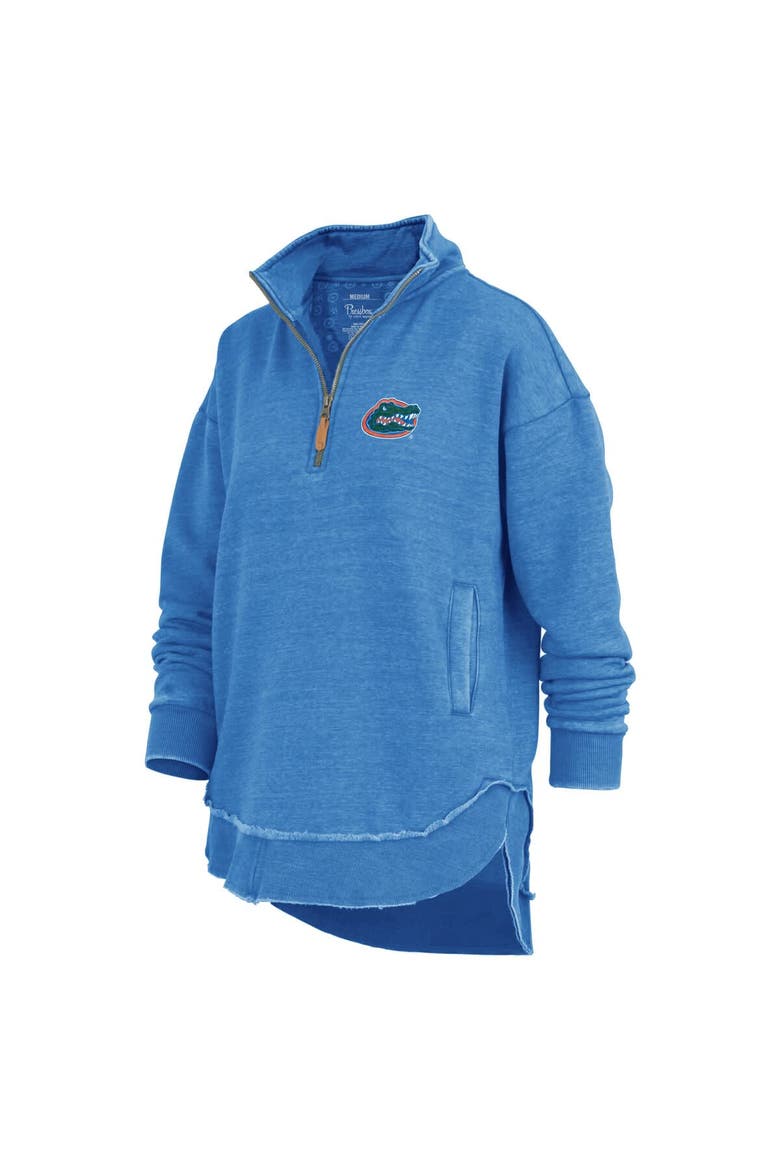 Women's Pressbox Royal Florida Gators Northfork Sojourn Poncho Quarter-Zip Sweatshirt, Alternate, color, Royal