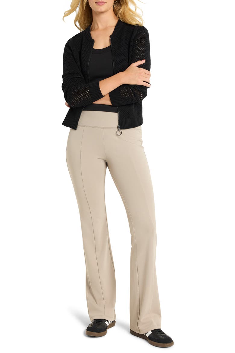 Luxe Stretch Bootcut Pants, Alternate, color, DARK COBBLESTONE