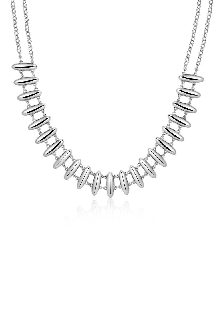 Milan Necklace, Main, color, SILVER