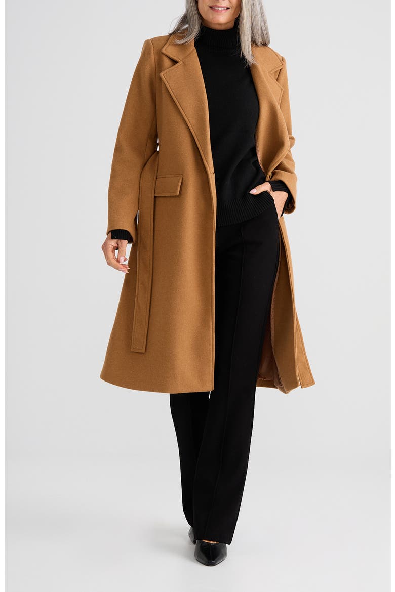Julianne Belted Coat, Alternate, color, CAMEL