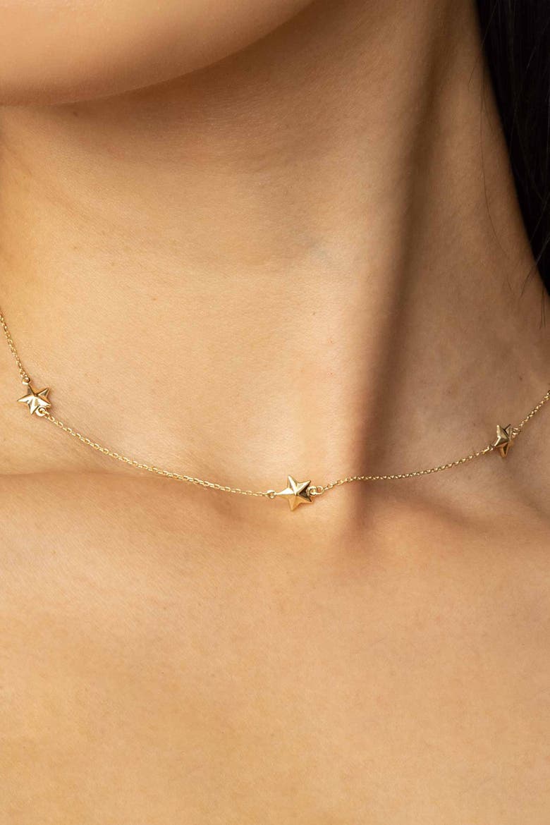 14K Yellow Gold Street Star Necklace, Alternate, color, Yellow Gold