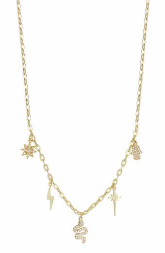 14k Gold Plated Charm Necklace