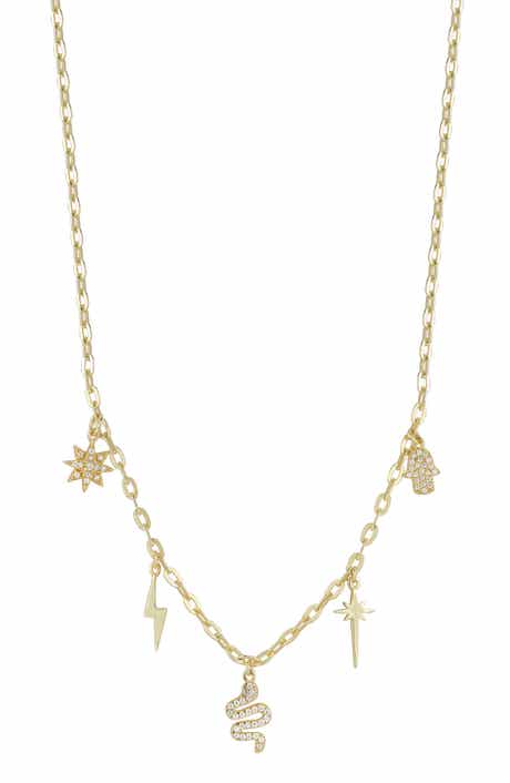 14k Gold Plated Charm Necklace