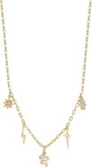 SPHERA MILANO 14k Gold Plated Charm Necklace