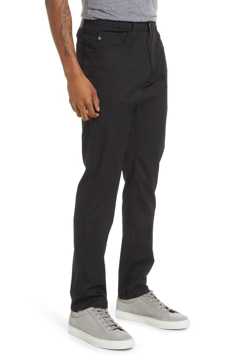 Tellis Slim Fit Cool Comfort Performance Twill Pants, Alternate, color, PURE BLACK