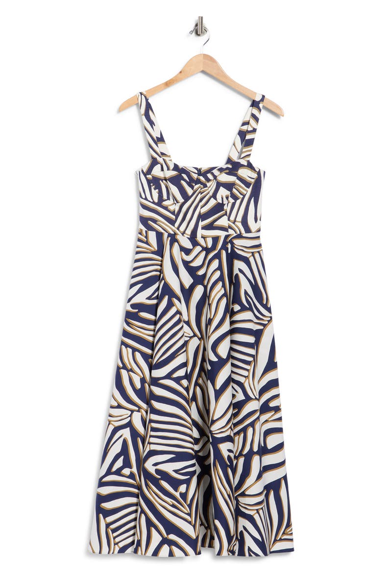 Audrey Floral Print Sleeveless Sundress, Alternate, color, SAVANNA SHADOW NAVY