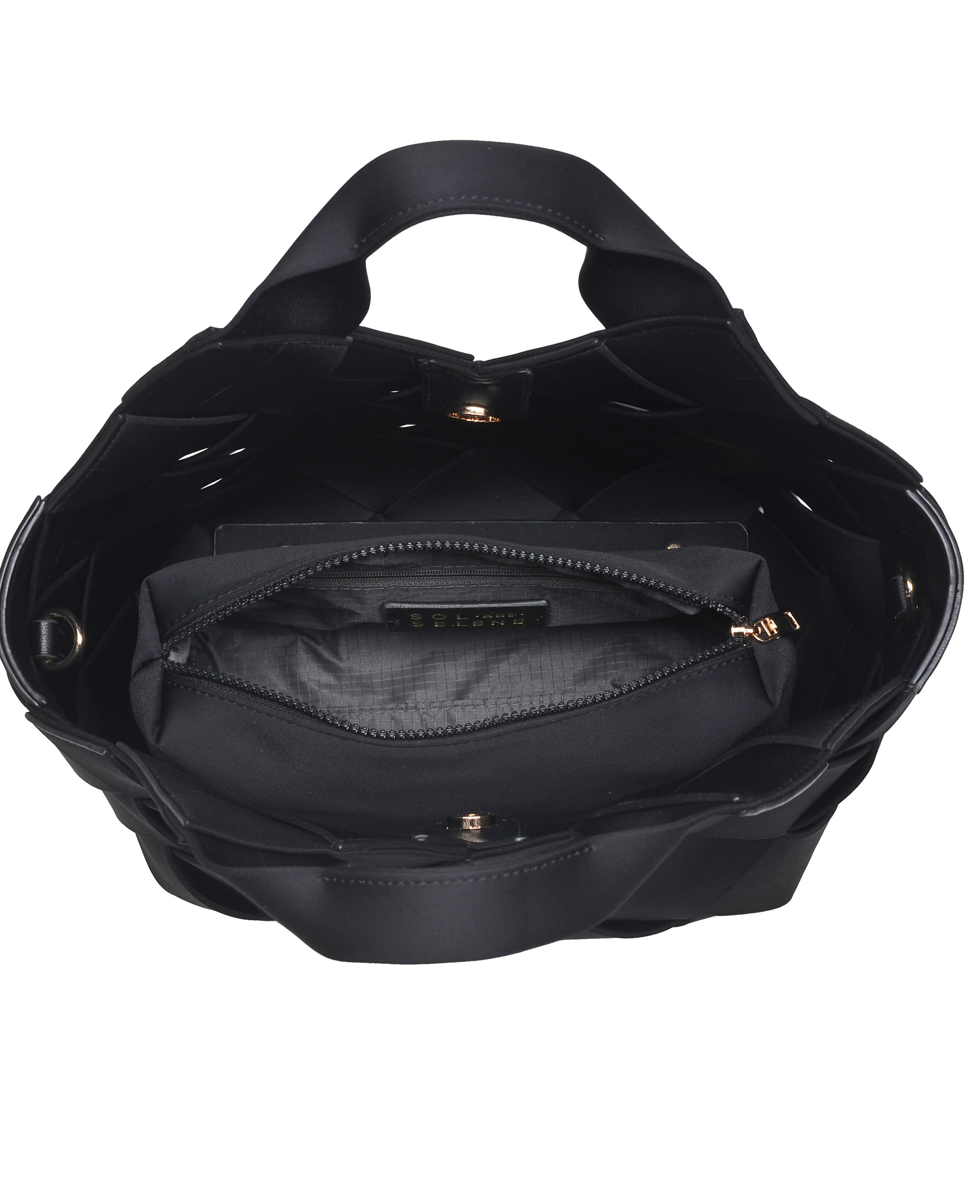 Sol and Selene Resilience - Woven Neoprene Bag, Alternate, color, Black