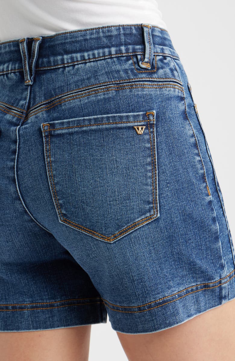 Wit & Wisdom Gracie High Waist Cotton Blend Denim Shorts, Alternate, color,