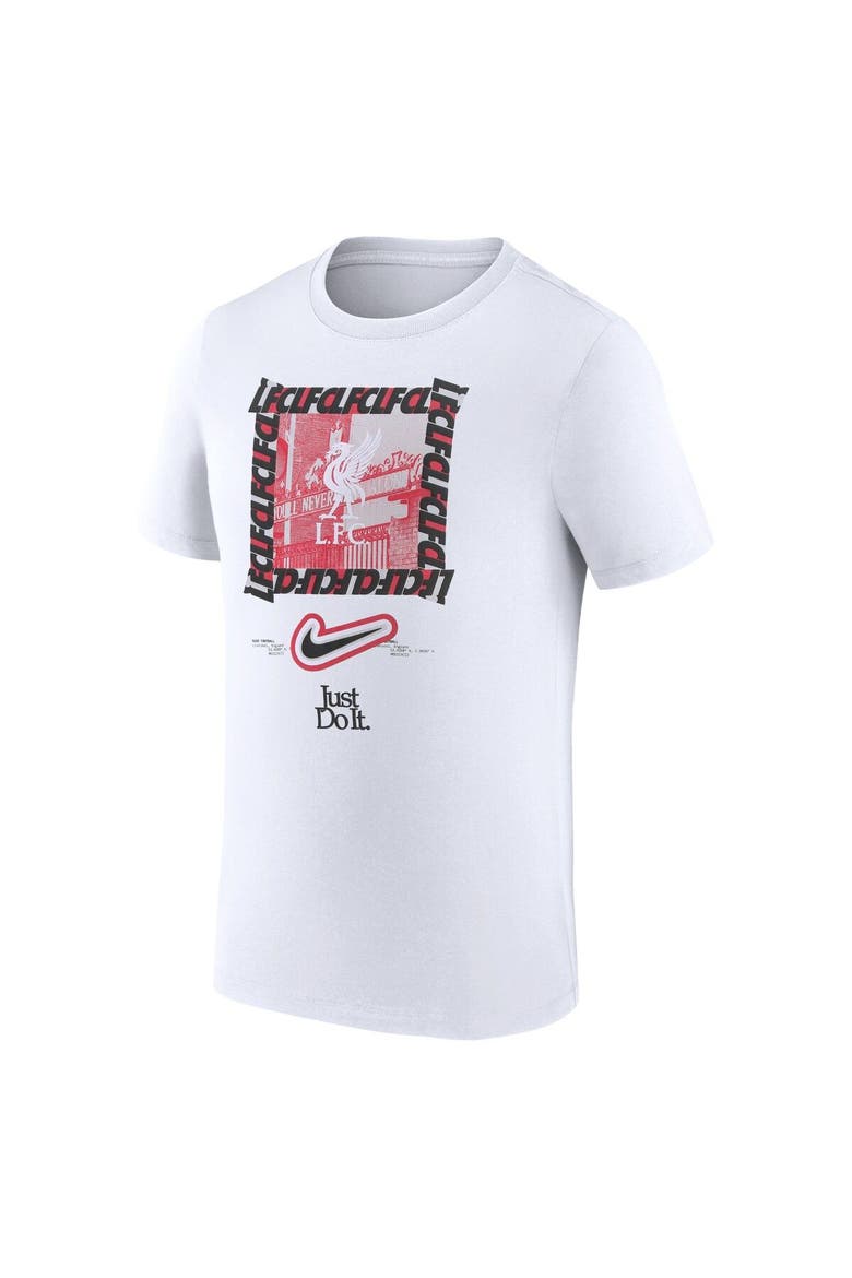 Men's Nike White Liverpool DNA T-Shirt, Alternate, color, White