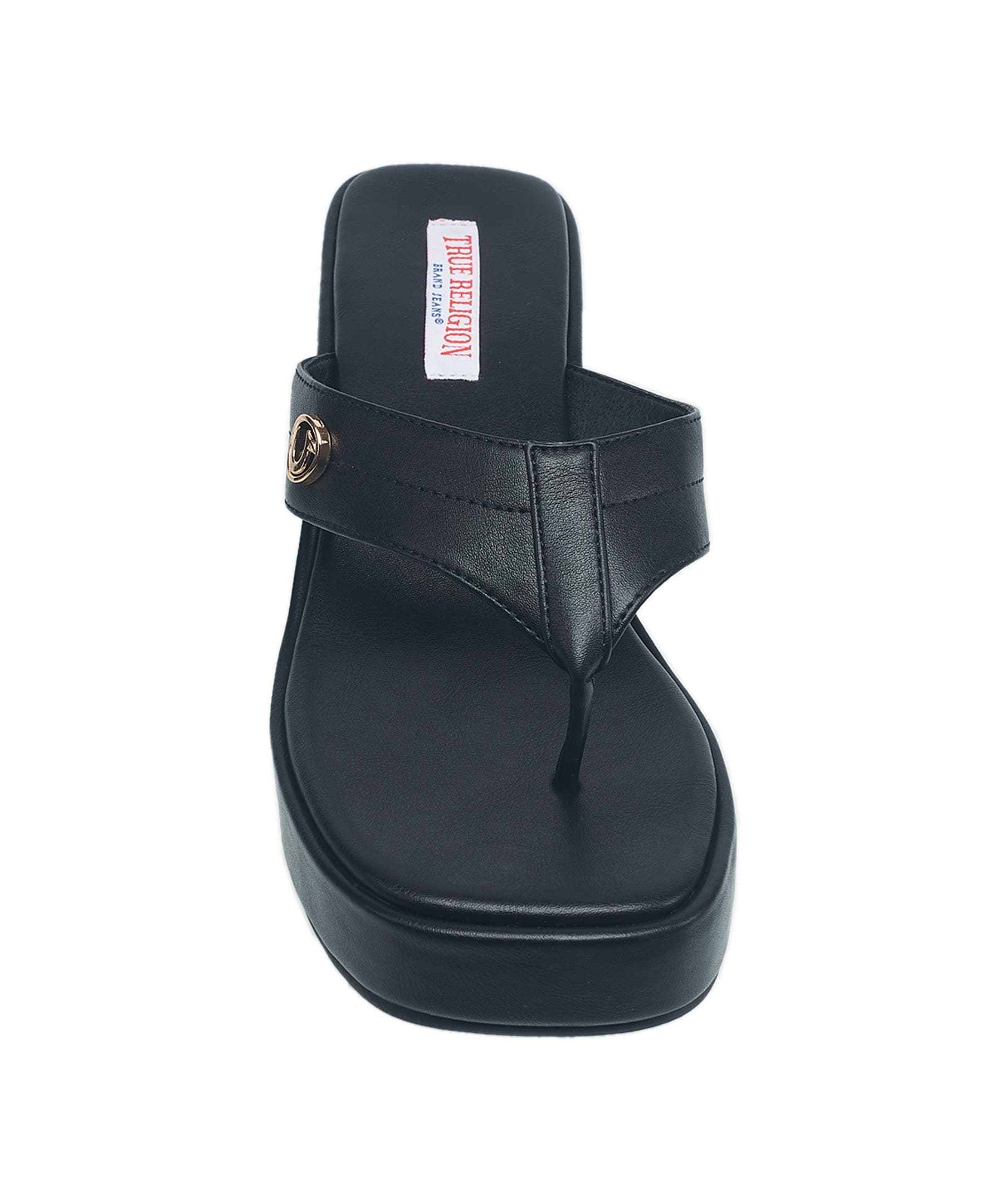 True Religion Latto Slip on Wedge Sandal, Alternate, color, 