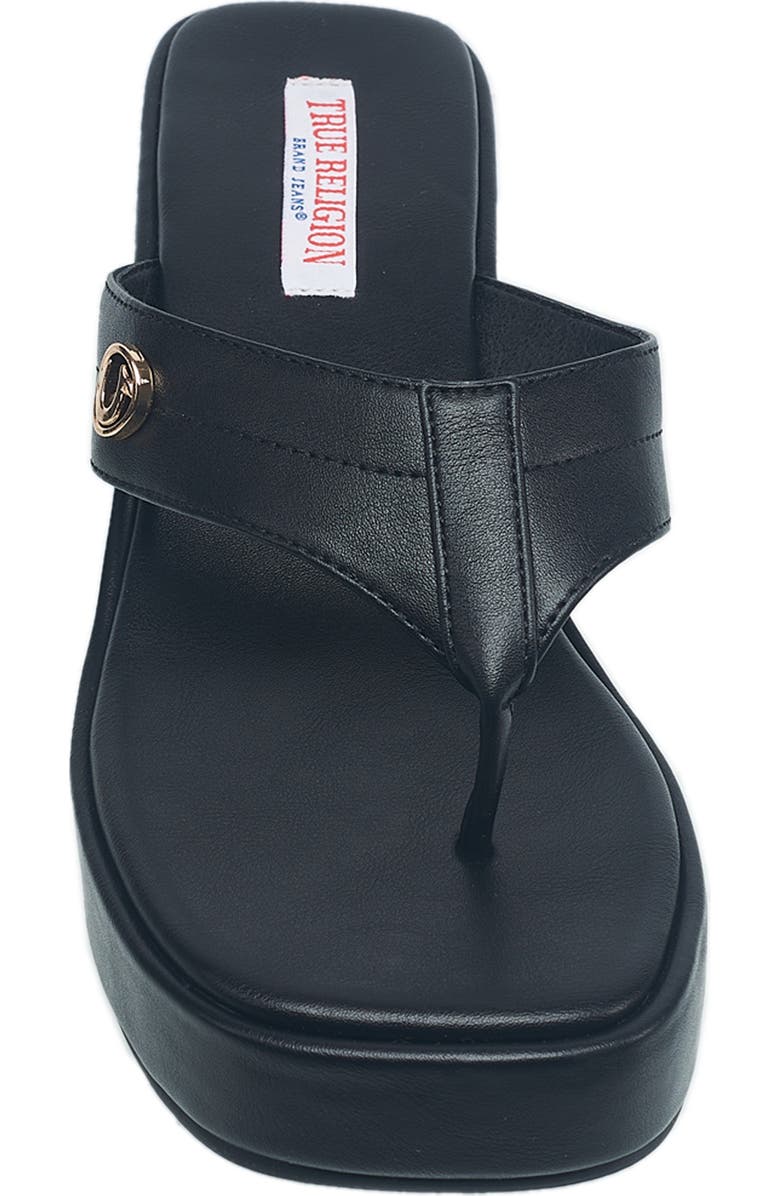 True Religion Latto Slip on Wedge Sandal, Alternate, color,