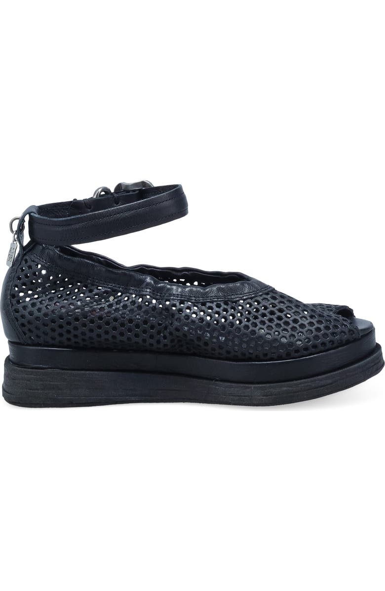 A.S.98 Lander Ankle Strap Sandal, Alternate, color, Black