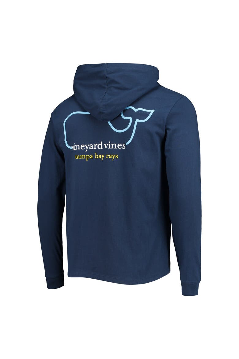 Men's Vineyard Vines Navy Tampa Bay Rays Long Sleeve Hoodie T-Shirt, Alternate, color, Navy