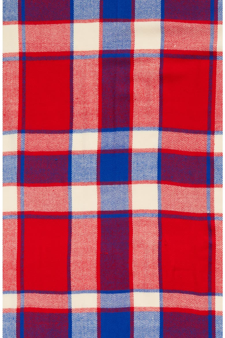 Plaid Scarf, Alternate, color, RED/ BLUE