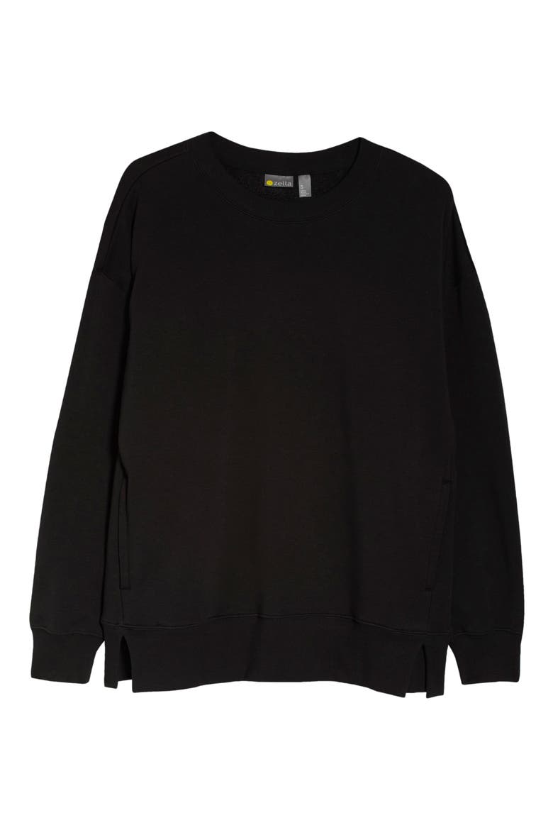 Amazing Crewneck Sweatshirt, Alternate, color, BLACK