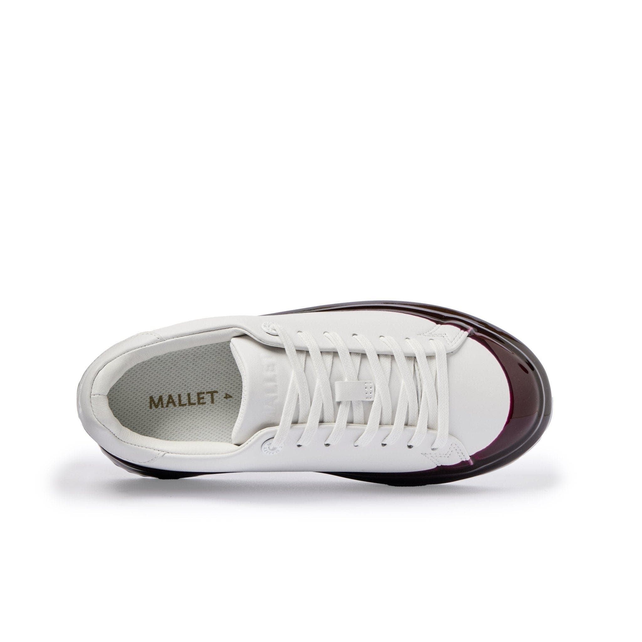 MALLET Grftr Dip Low-Top Platform Trainers, Alternate, color, White Red