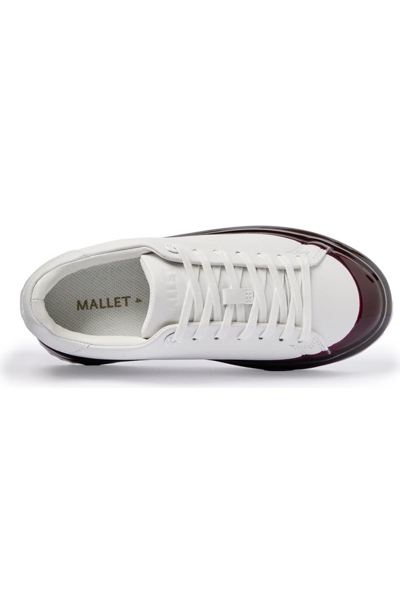 MALLET Grftr Dip Low-Top Platform Trainers, Alternate, color, White Red