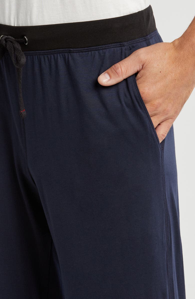Daniel Buchler Peruvian Pima Cotton Lounge Pants, Alternate, color, Midnight