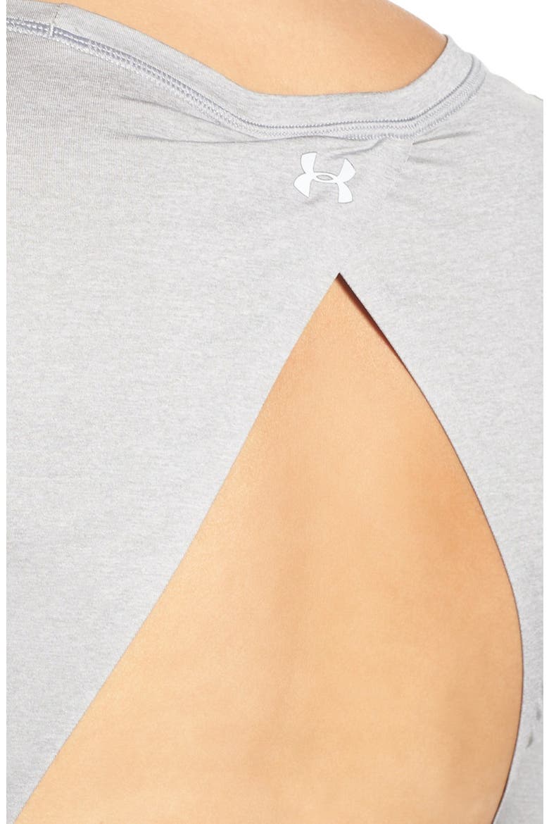 'Wishbone' Open Back Top, Alternate, color, TRUE GRAY HEATHER/ ELEMENTAL