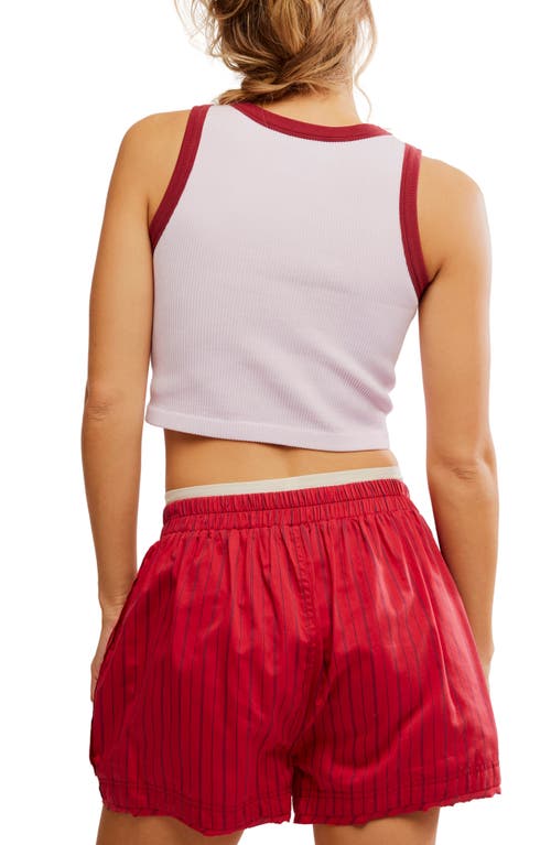 Free People Make It Happen Rib Crop Tank In Falling Petals Combo