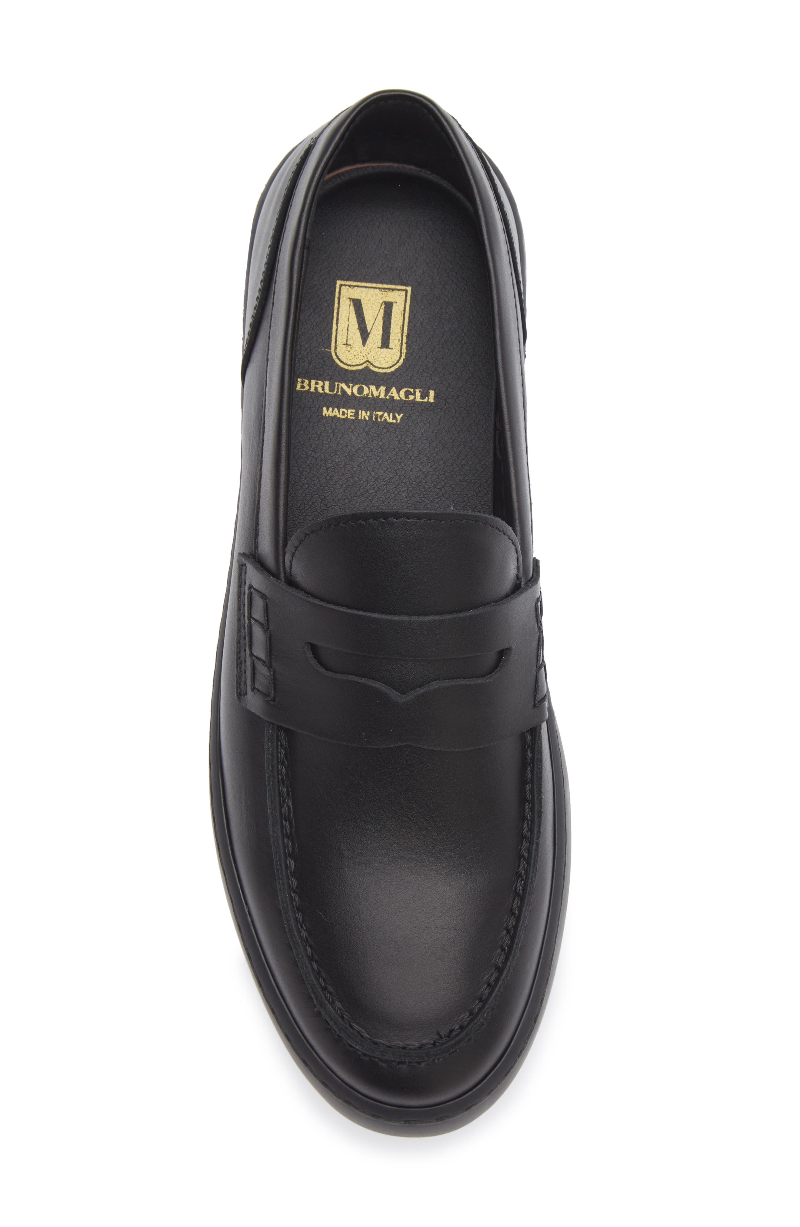 Bruno Magli Magnifico Slip-On Loafer, Alternate, color, Black/ Black