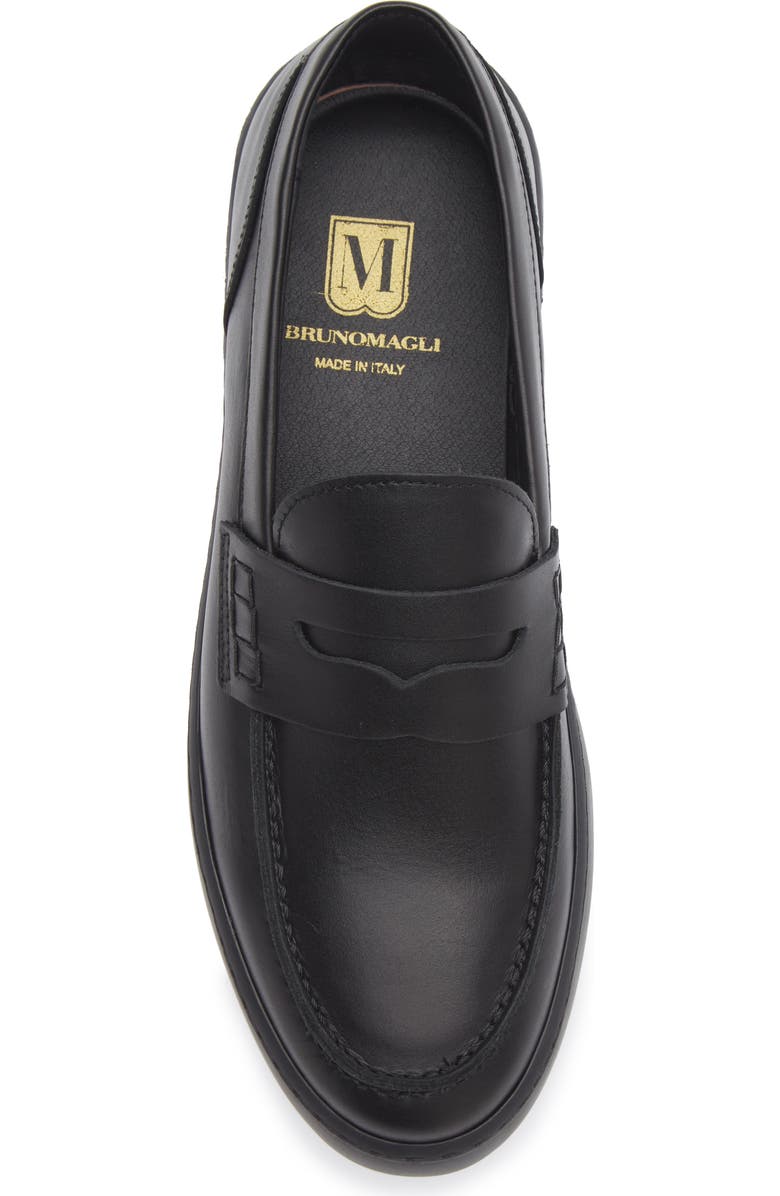 Bruno Magli Magnifico Slip-On Loafer, Alternate, color, Black/ Black