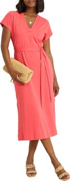 Tommy Bahama Islandscape Cotton Jersey Midi Dress