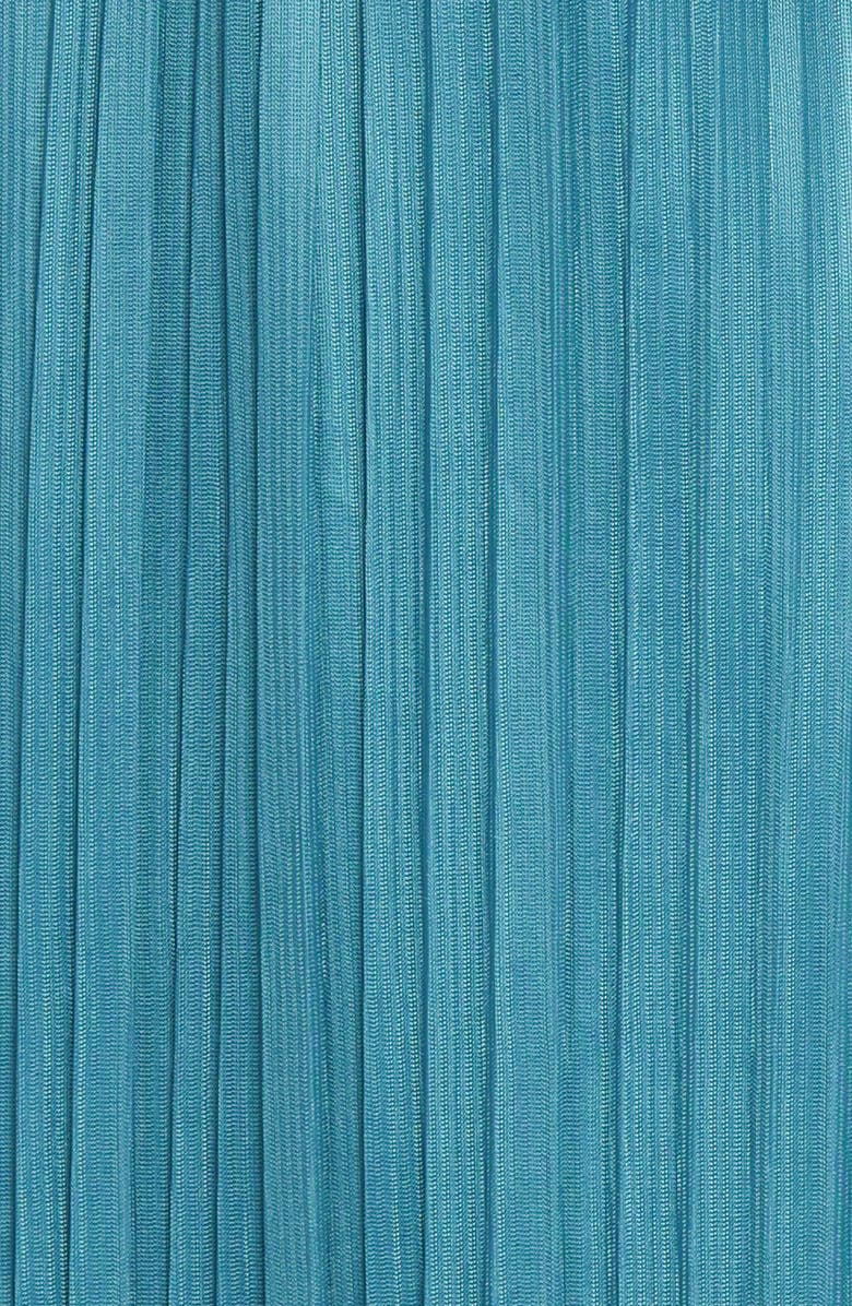 Petal & Pup Armena Pleated Long Sleeve Dress, Alternate, color, Teal