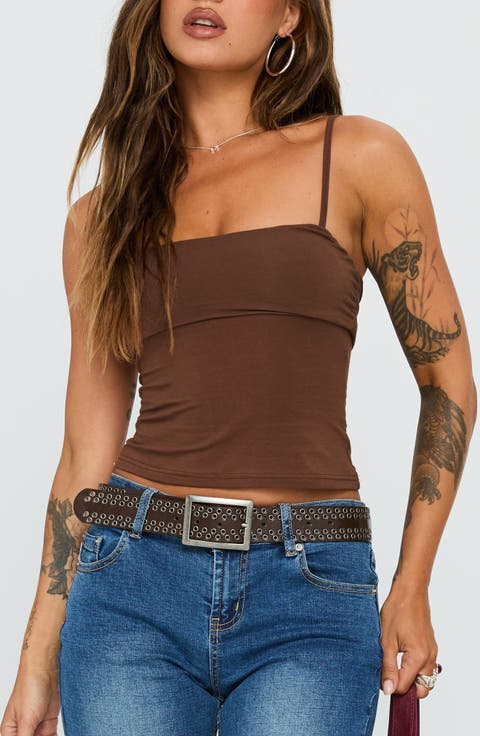 Race My Mind Crop Camisole