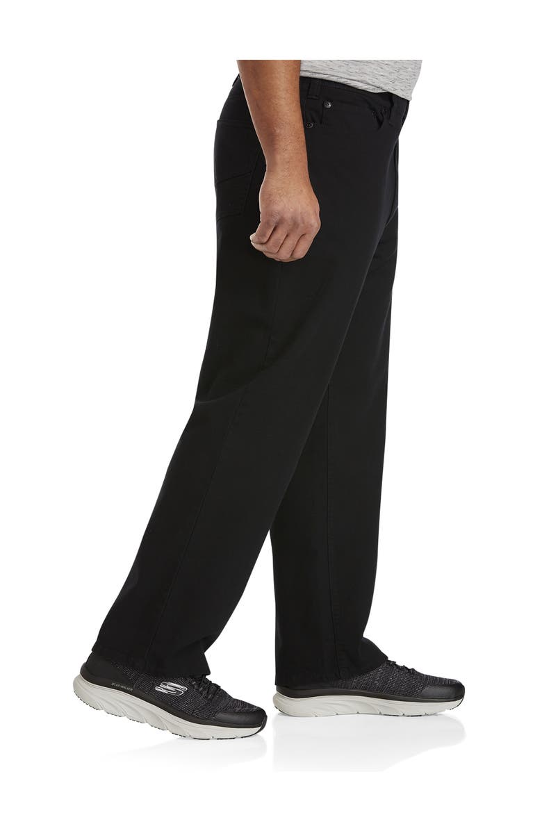 True Nation by DXL Black Relaxed-Fit Stretch Jeans, Alternate, color, Black Eco