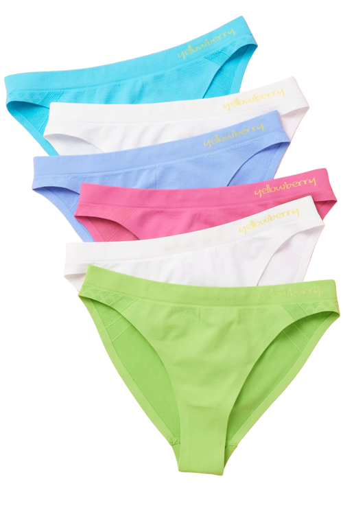 Yellowberry 6PK Scout Seamless Underwear in Green  product