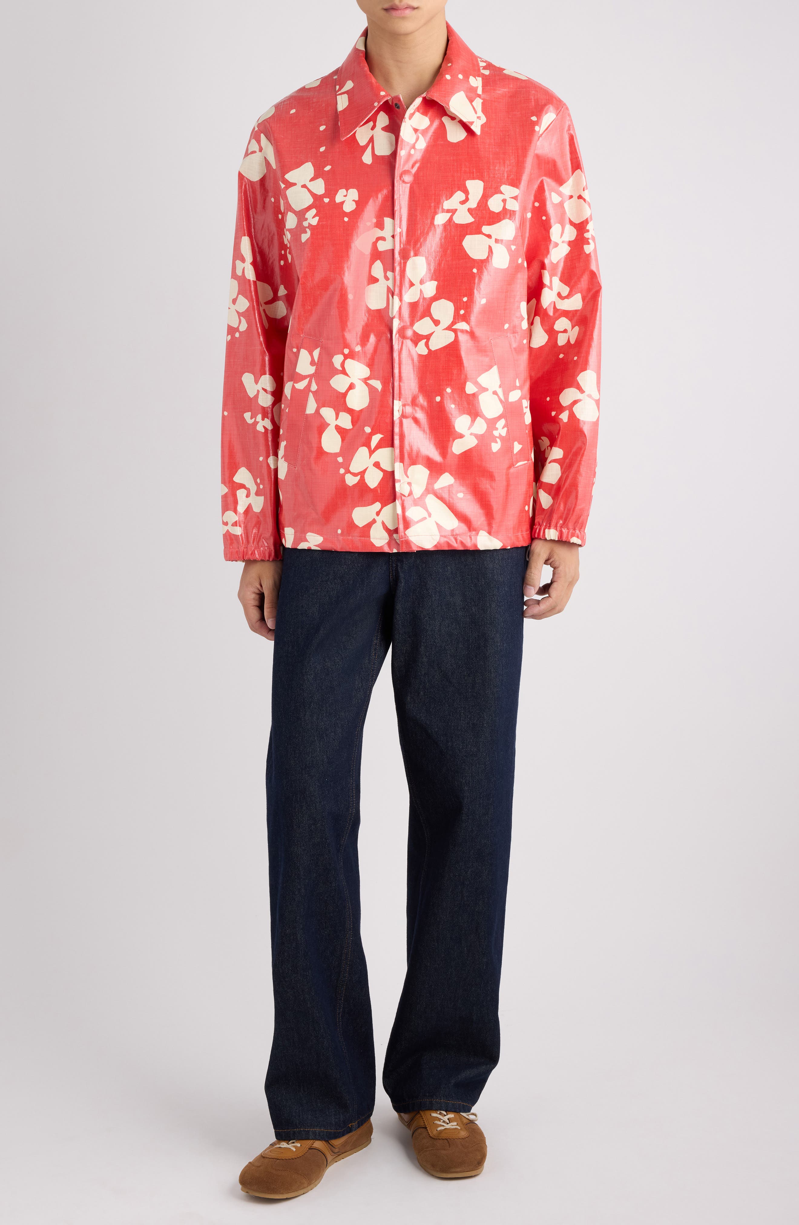 Vorries Print Coated Cotton Jacket - image 2