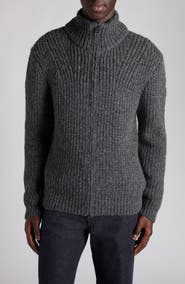 Moncler Alpaca Blend Full Zip Cardigan