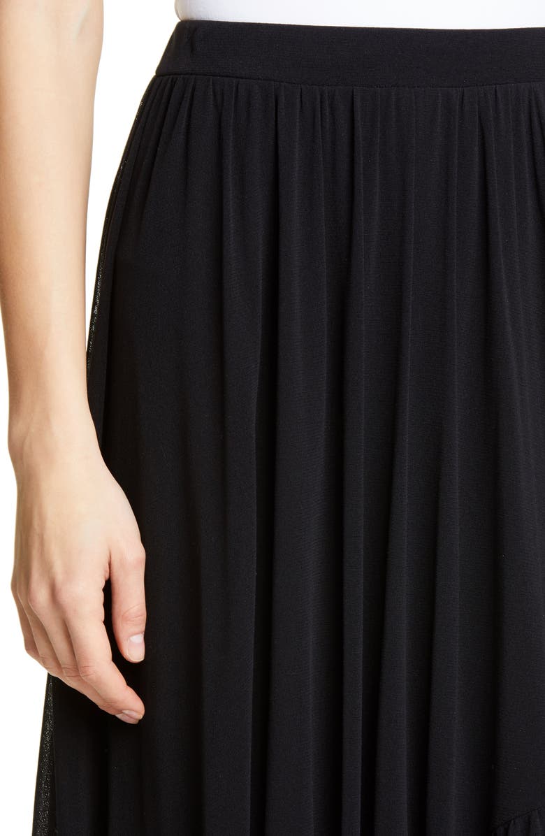 Fuzzi Asymmetrical Ruffle Detail Skirt, Alternate, color, 