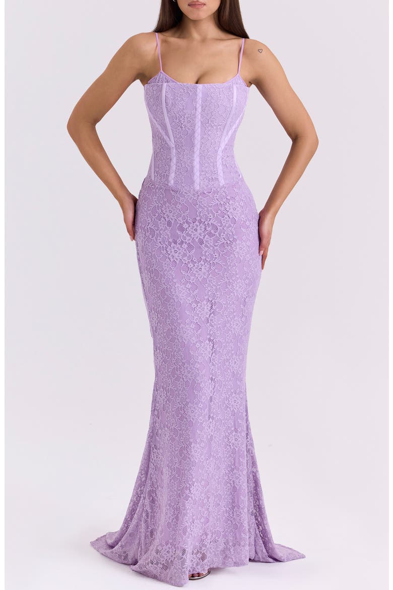 Antonina Mermaid Gown, Main, color, SHEER LILAC