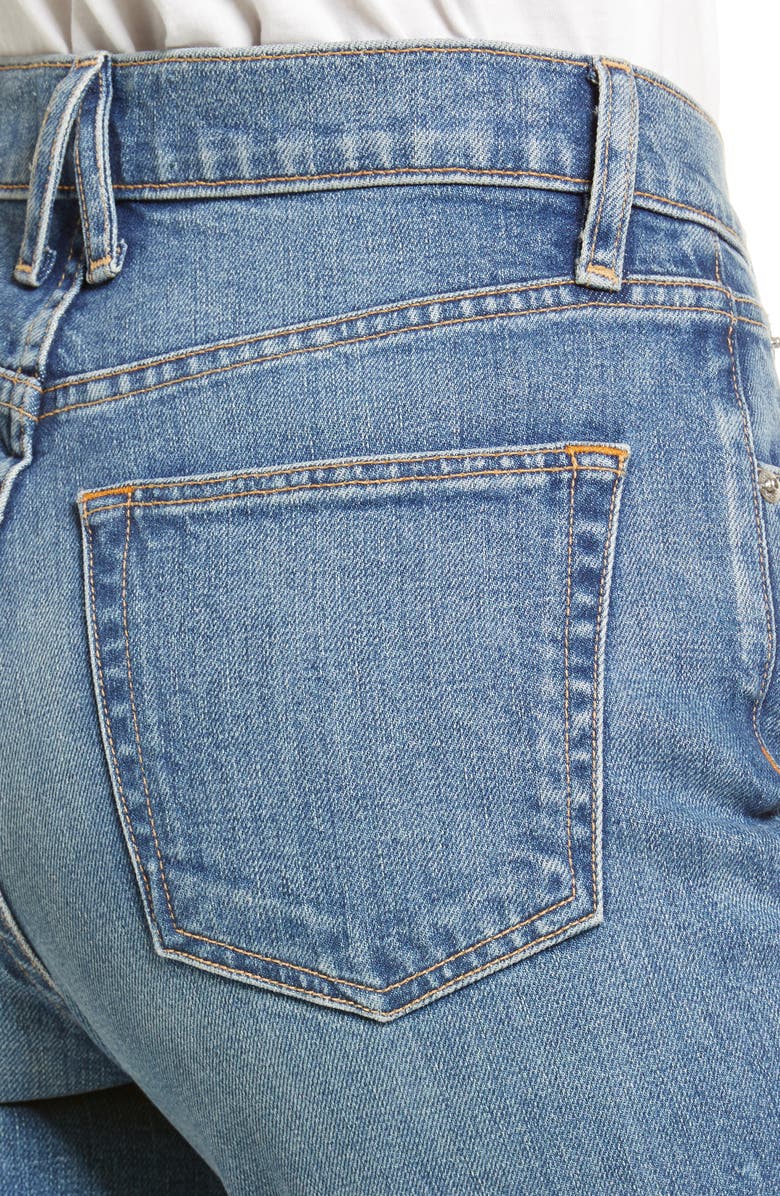 SLVRLAKE Sophie High Waist Straight Leg Jeans, Alternate, color, 