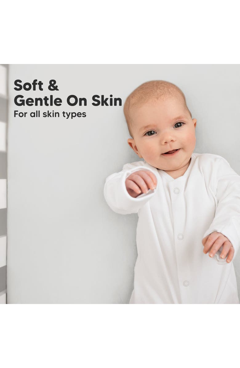 KeaBabies Soothe Fitted Crib Sheet, Alternate, color, French Gray