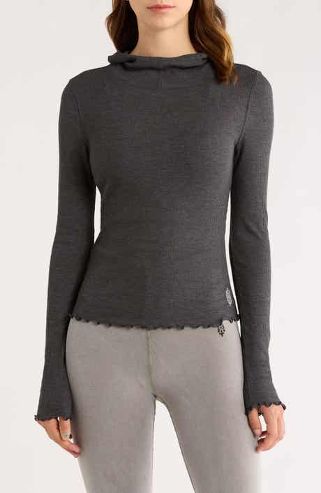 Free People FP Movement Breathe Easy Cotton Blend Hoodie