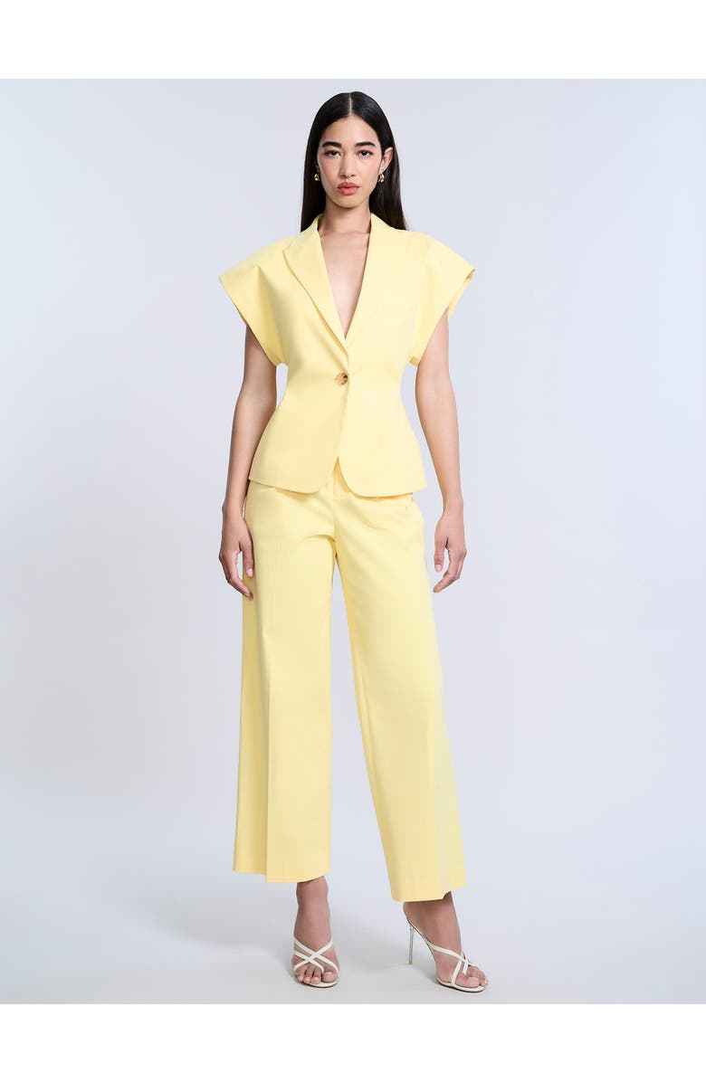 BCBGMAXAZRIA Twill Vest, Alternate, color, Camomile